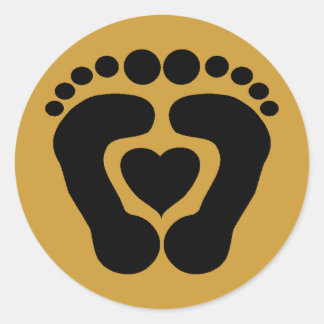 Foot Love Classic Round Sticker