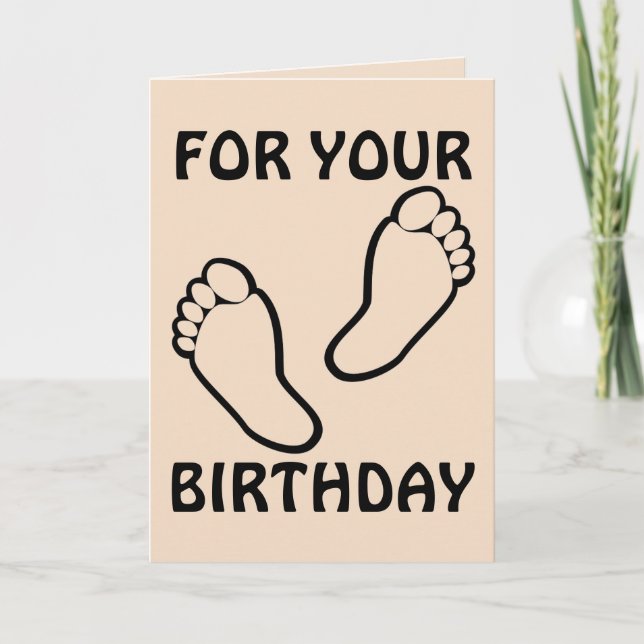 FOOT MASSAGE BIRTHDAY CARD (Front)