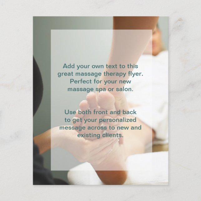 Foot Massage Photo Flyer (Front)
