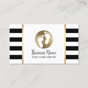 Foot Massage Podiatrist Practitioner Modern Spa Business Card