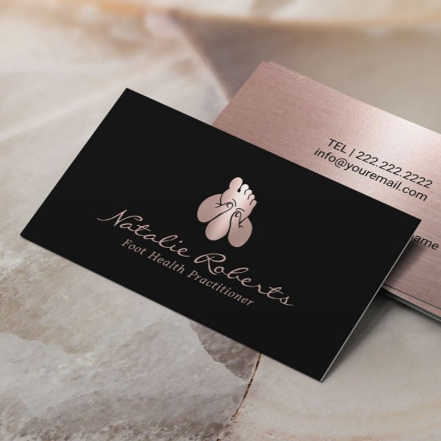Foot Massage Therapist Podiatrist Pedicure Business Card (Creator Uploaded)