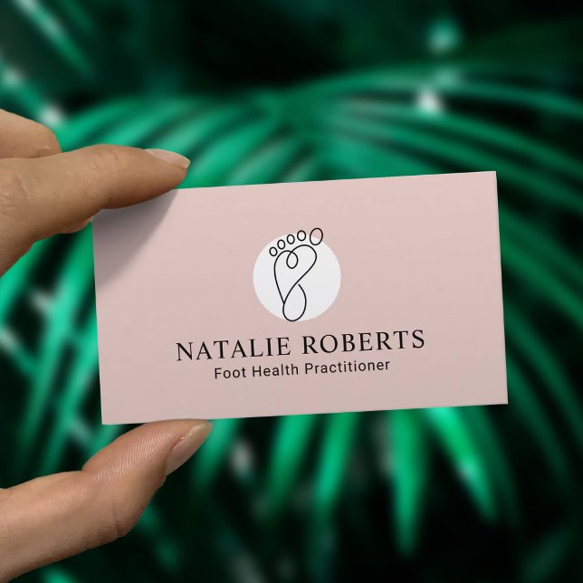 Foot Massage Therapist Podiatrist Spa Minimalist Business Card (Creator Uploaded)