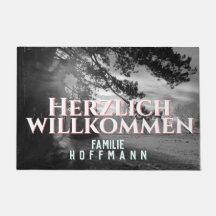 foot mat with your photo and personalized text