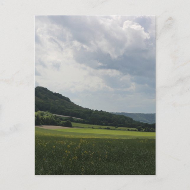 Foot of the South Downs Ridge Postcard (Front)