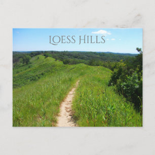 Foot Path From Overlook, Loess Hills State Park IA Postcard