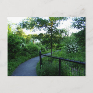 Foot path to the boathouse postcard