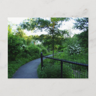 Foot path to the boathouse postcard