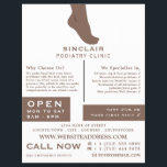 Foot Portrait, Podiatry Clinic, Podiatrist Flyer<br><div class="desc">Foot Portrait,  Podiatry Clinic,  Podiatrist Advertising Flyer by The Business Card Store.</div>