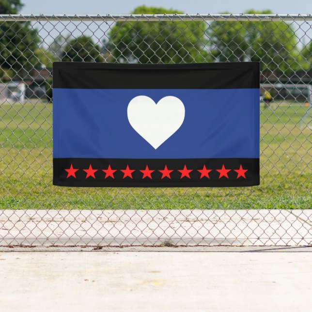 Foot Pride Flag Banner (Insitu)