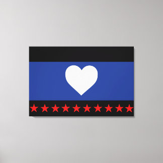 Foot Pride Flag Canvas Print