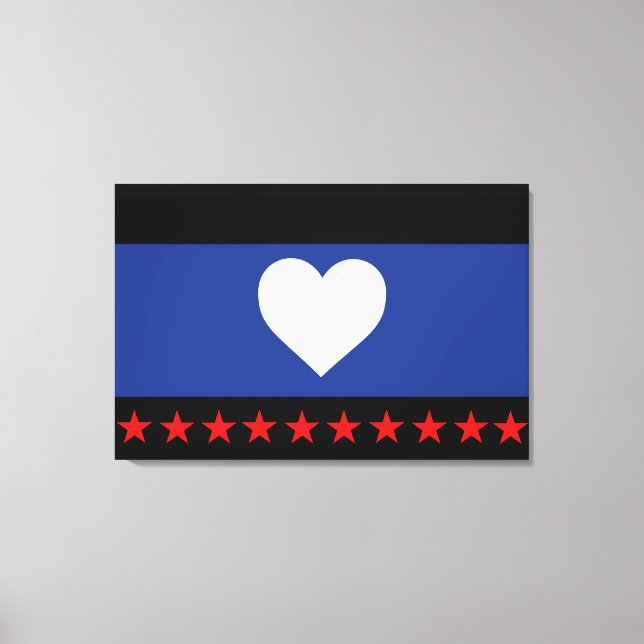 Foot Pride Flag Canvas Print (Front)