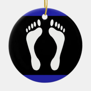 Foot Pride Flag (Footprint) Ceramic Tree Decoration
