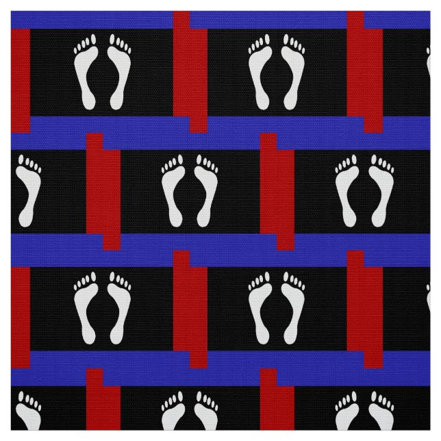 Foot Pride Flag (Footprint) Fabric (Swatch)