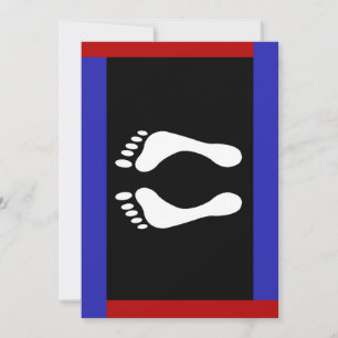 Foot Pride Flag (Footprint) Holiday Card