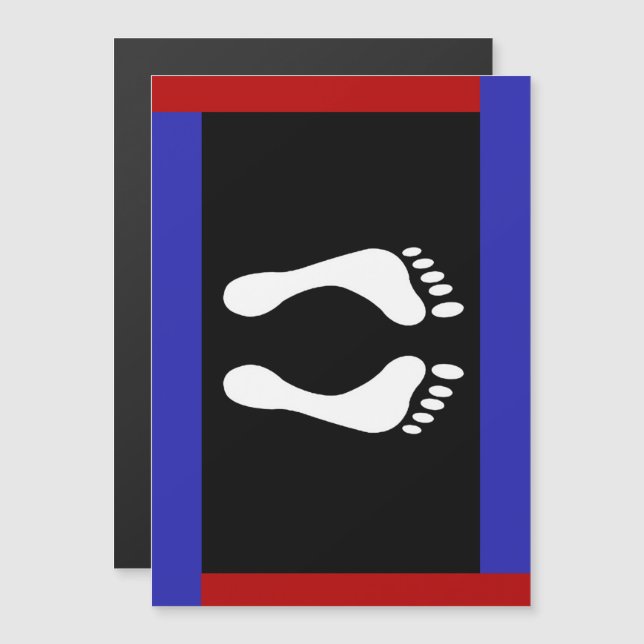 Foot Pride Flag (Footprint) Magnetic Invitation (Front/Back)
