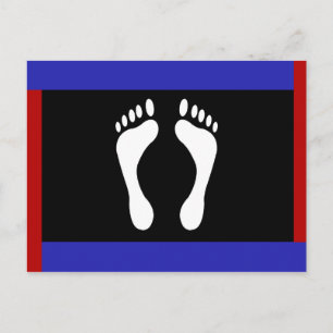 Foot Pride Flag (Footprint) Postcard