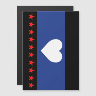 Foot Pride Flag Magnetic Invitation
