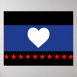 Foot Pride Flag Poster