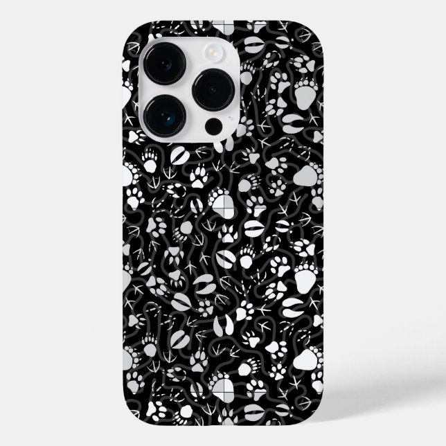 Foot prints 01.b. Black BG Case-Mate iPhone Case (Back)