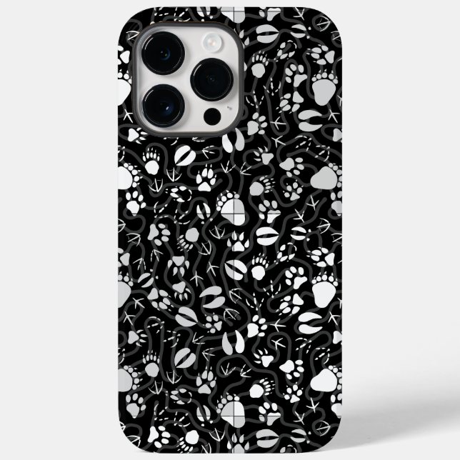 Foot prints 01.b. Black BG Case-Mate iPhone Case (Back)