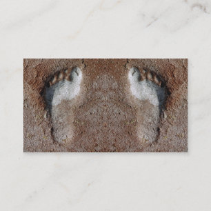 foot prints business card