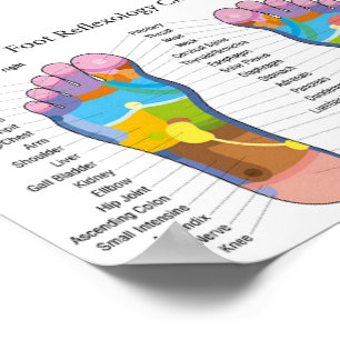 Foot reflexology- 8X5" Poster