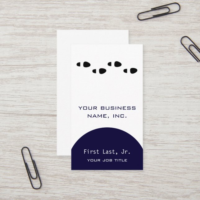 Foot Steps [four] Business Card (Front/Back In Situ)