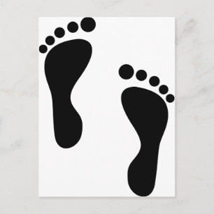 Foot Steps Postcard