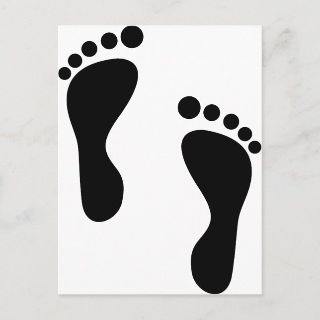 Foot Steps Postcard (Front)