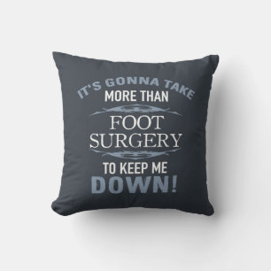 Foot Surgery Humour Cushion