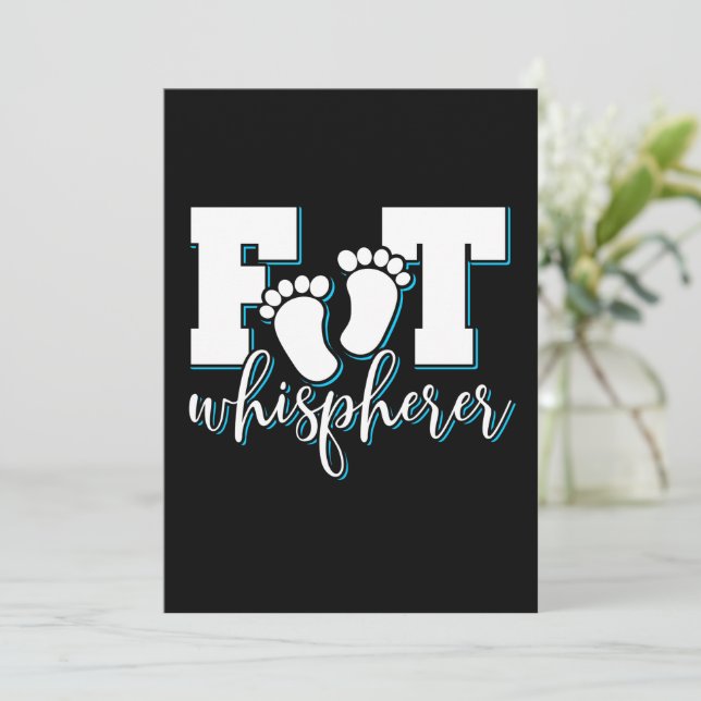 Foot Whisperer - Podiatry Podiatrist Foot Doctor Invitation (Standing Front)