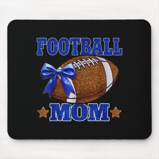 Footbal Mum Football Mama Game Day Football Season Mouse Mat (Front)