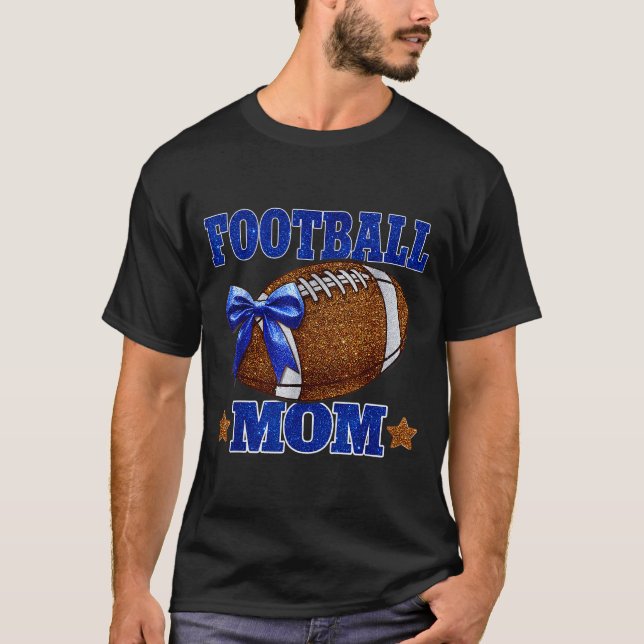 Footbal Mum Football Mama Game Day Football Season T-Shirt (Front)