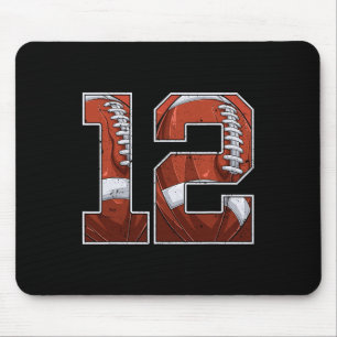Football 12th Birthday Boy Twelve 12 Years Old Bda Mouse Mat