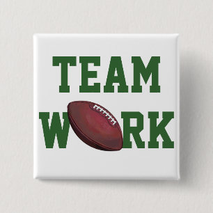 Football 15 Cm Square Badge