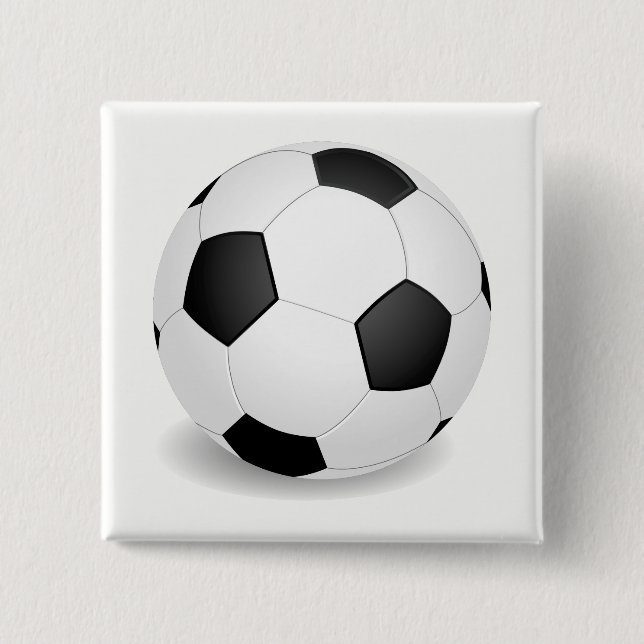 Football 15 Cm Square Badge (Front)