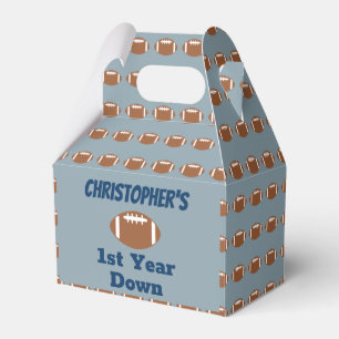 Football 1st Birthday Favour Box