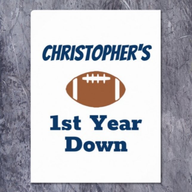 Football 1st Birthday Poster (Creator Uploaded)