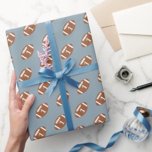 Football 1st Birthday Wrapping Paper