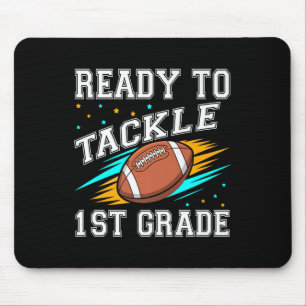 Football 1st First Grade First Day Of School Back Mouse Mat