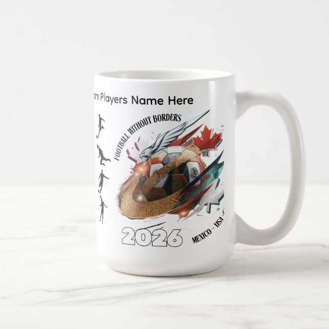 Football 2026 Coffee Mug– Mexico USA Canada Design Mug (Right)