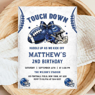 Football 2nd Birthday Invitation