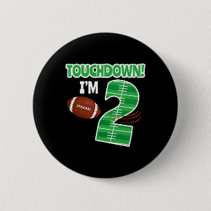 Football 2nd Birthday Party Player Game Lover Team 6 Cm Round Badge