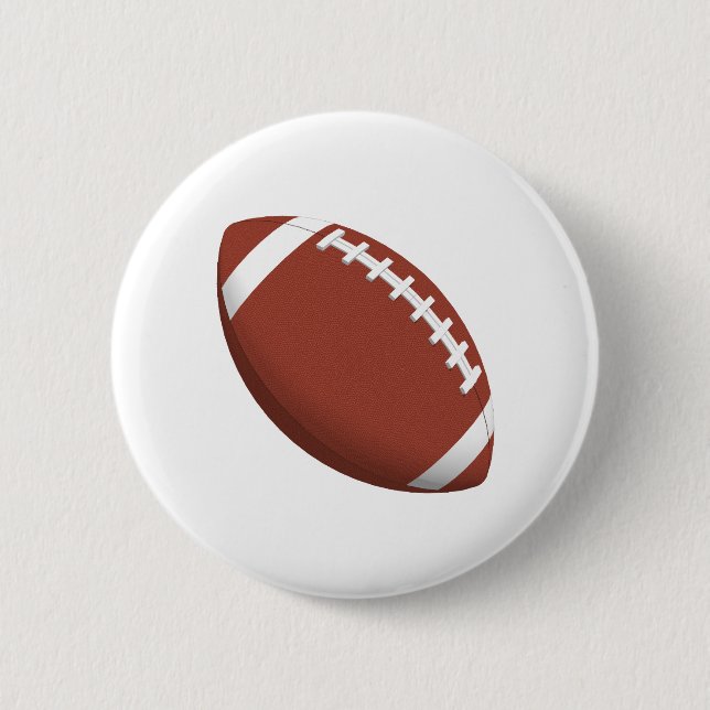 Football! 6 Cm Round Badge (Front)