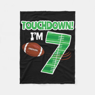 Football 7th Birthday Party Player Game Lover Team Fleece Blanket