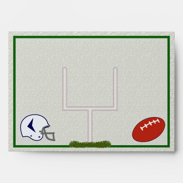 Football A7 envelope customisable (Front)