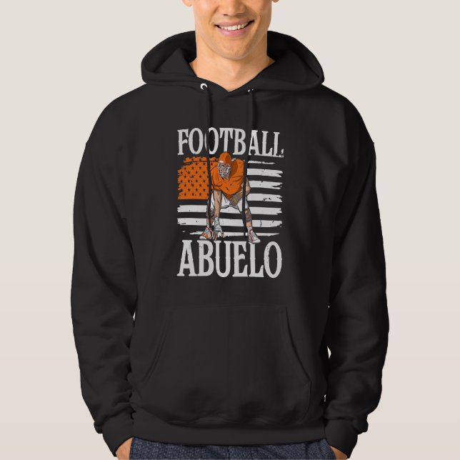 Football Abuelo Grandpa Grandfather Hoodie (Front)