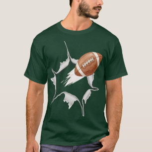 Football Action Graphic T-Shirt