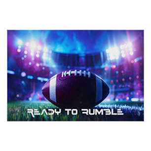 FOOTBALL - AMERICAN FOOTBALL - READY TO RUMBLE POSTER