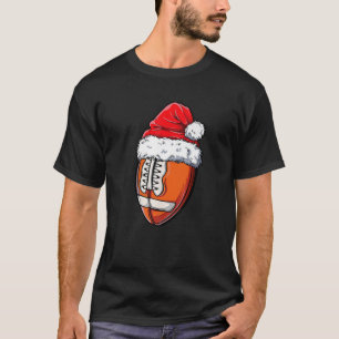Football American Santa Hat T-Shirt